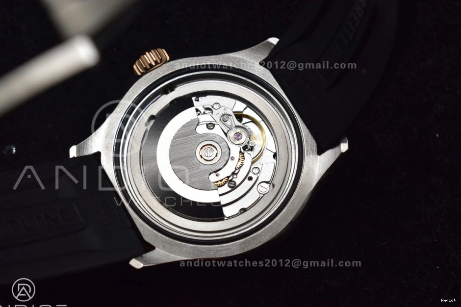 Edition Black Black Best BLSF Automatic Dial RG Rubber SS A2824 42 SuperOcean 1:1 on Strap 0227